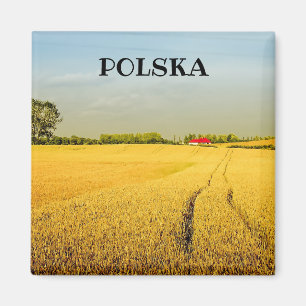 Aimant Polska Pologne Campagne campagne paysage de villag