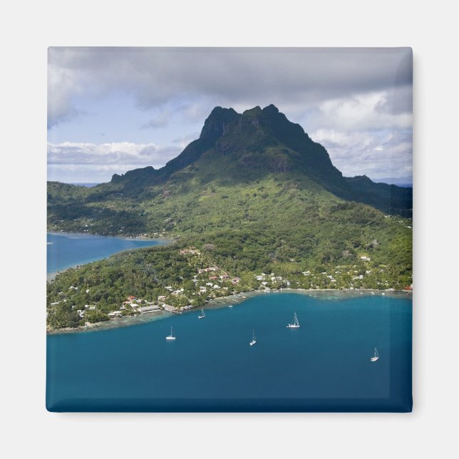 Aimant Polynésie française, Bora Bora. Vue aérienne de (Devant)