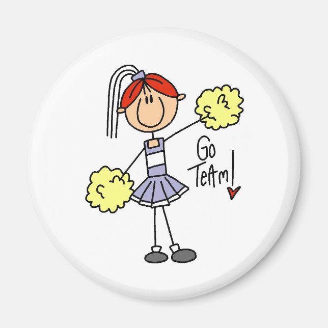 Aimant Pom-Pom Cheerleader (Devant)
