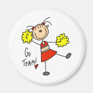 Aimant Pom-Pom Girl de l'Équipe