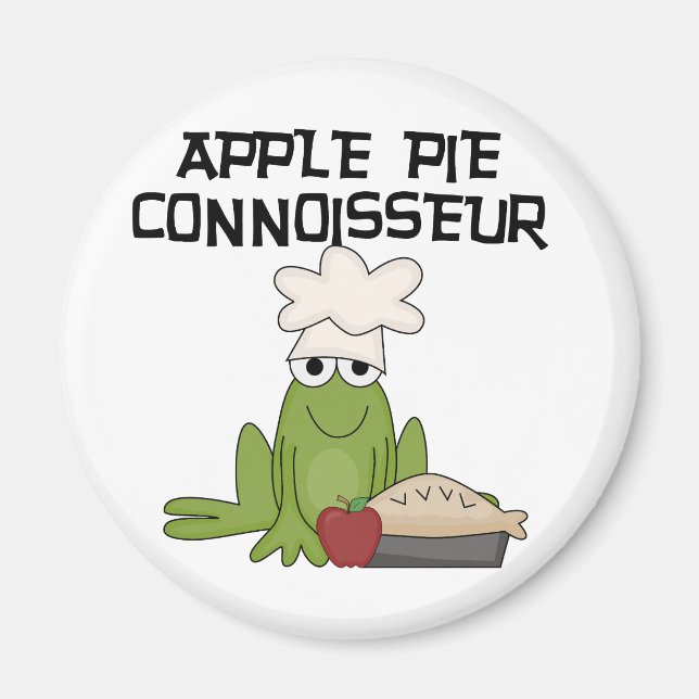 Aimant Pomme Pie Connoisseur Tshirts et cadeaux (Devant)
