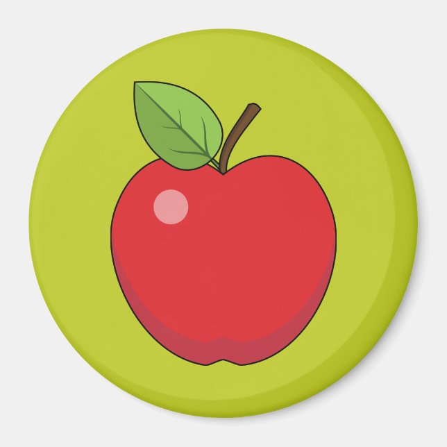 Aimant Pomme rouge (Devant)