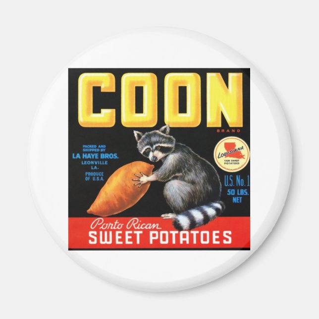 Aimant Pommes de terre sucrées au coton (Devant)