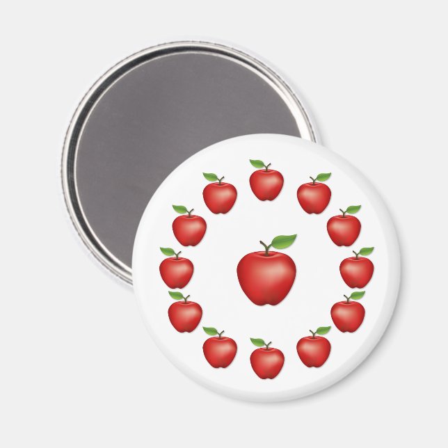 Aimant Pommes, Red Delicious (Recto/Verso)
