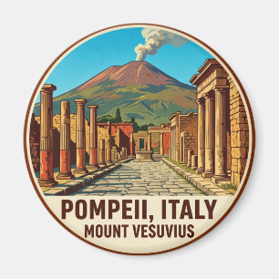 Aimant Pompéi Italie Mont Vésuve Italie