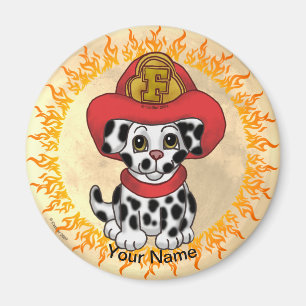 Aimant Pompier Chien Toutou 