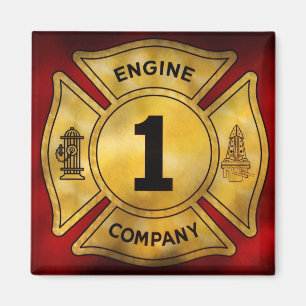 Aimant Pompier - Compagnie de pompiers 1
