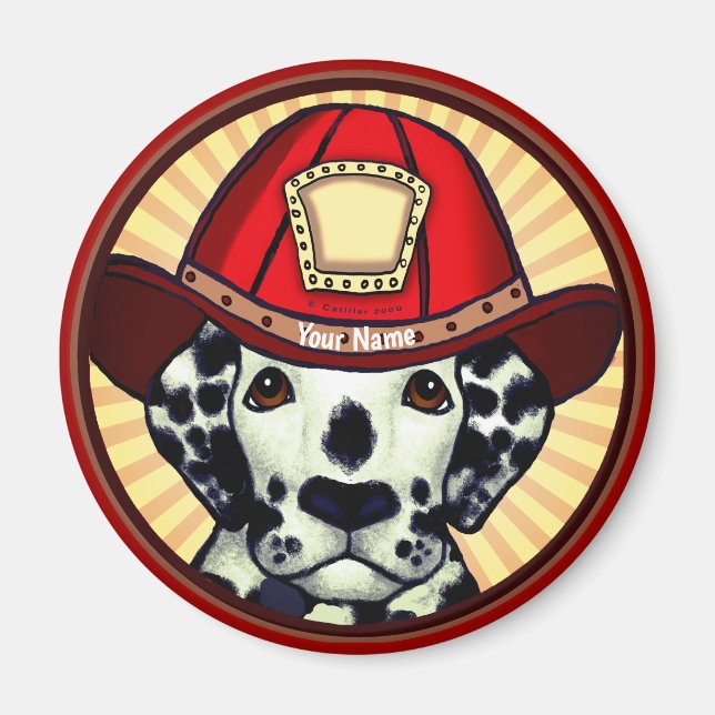 Aimant Pompier dalmate (Devant)