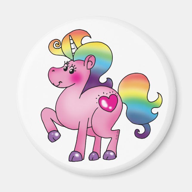 Aimant poney à licorne mignonne (Devant)