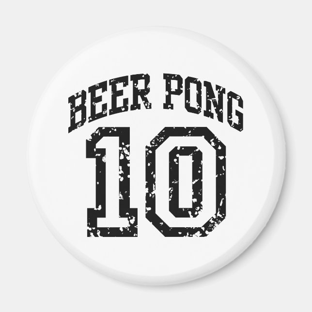 Aimant Pong de bière 10 (Devant)