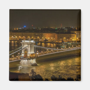 Aimant Pont à chaînes de Budapest la nuit