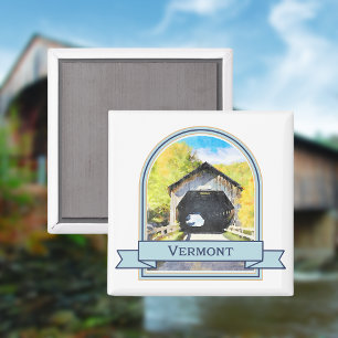 Aimant Pont couvert du Vermont