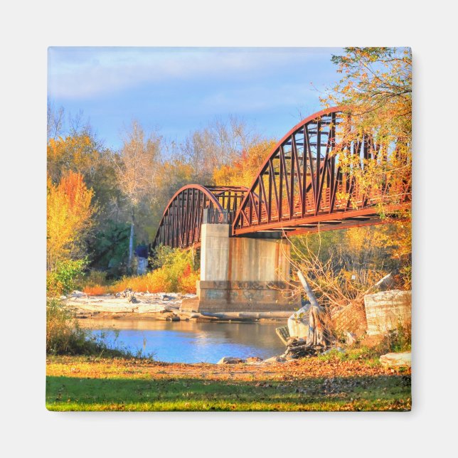 Aimant Pont d'automne du Vermont (Devant)