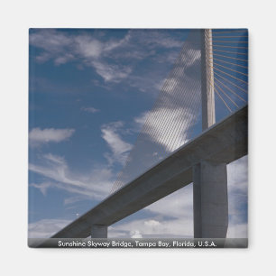 Aimant Pont de Skyway de soleil, Tampa Bay, la Floride,