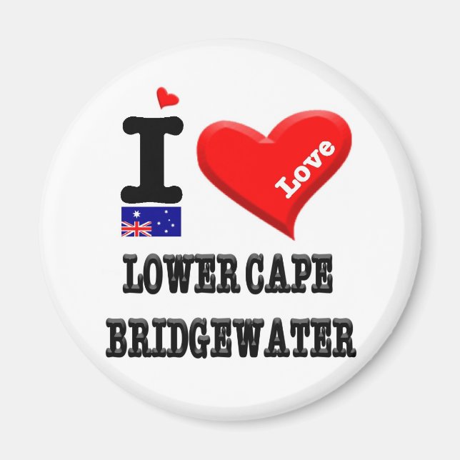 Aimant PONT D'EAU DU CAP INFÉRIEUR - I Love (Devant)