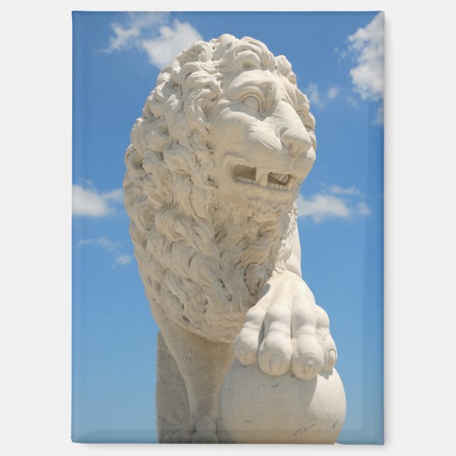 Aimant Pont des lions statue St Augustine, Floride (Recto)
