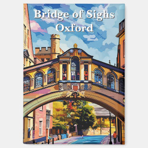 Aimant Pont des Soupirs à Oxford Gouache