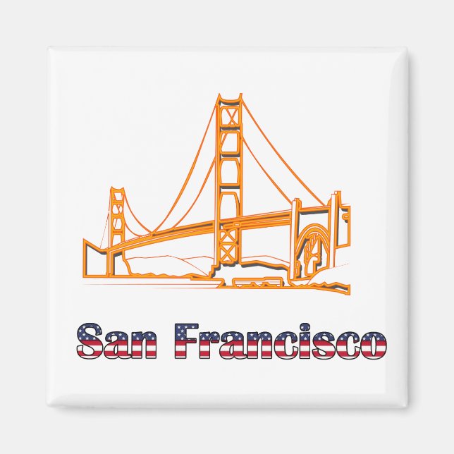 Aimant Pont Golden Gate (Devant)