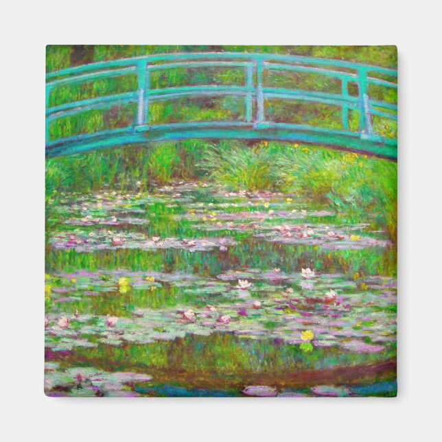 Aimant Pont japonais Monet et nappes d'eau (Devant)