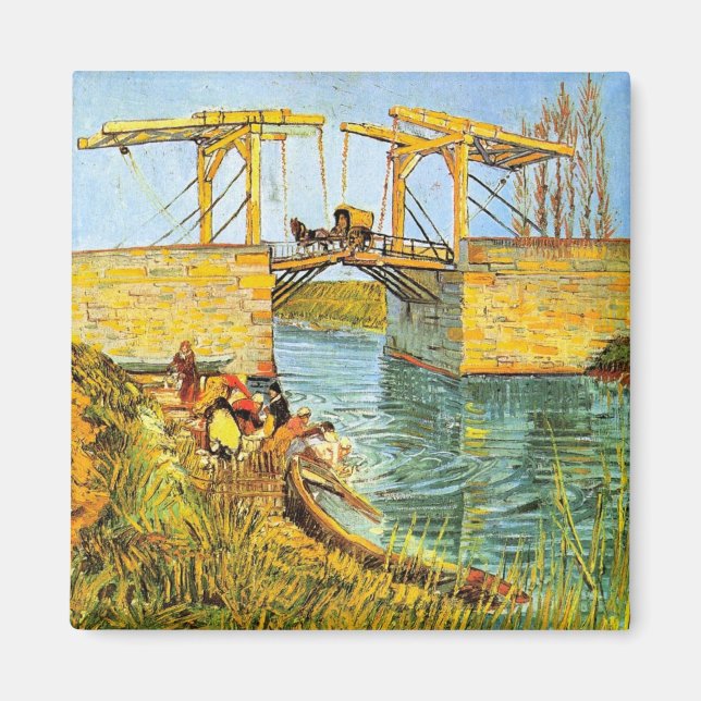 Aimant Pont Langlois à Arles par Vincent van Gogh (Devant)