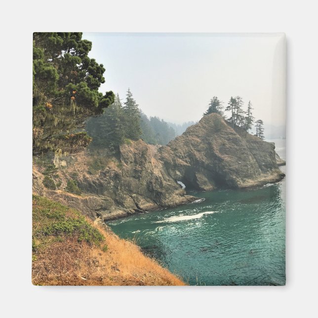 Aimant Pont naturel, Thunder Rock Cove, Oregon (Devant)