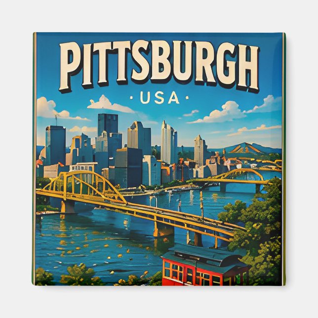 Aimant Pont Roberto Clemente de Pittsburgh (Devant)
