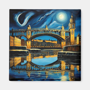 Aimant Pont sous le clair de lune 2