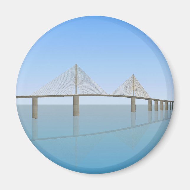 Aimant Pont Sunshine Skyway : Tampa Bay : (Devant)