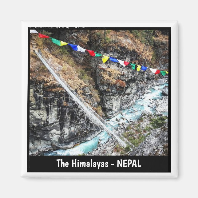 Aimant Pont suspendu, Sagarmatha, Piste de l'Everest - Né (Devant)