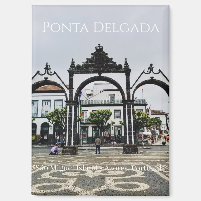 Aimant Ponta Delgada, Azores - São Miguel Island Portugal (Recto)