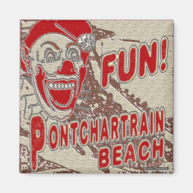 Aimant Pontchartrain Beach Fun Clown (Devant)