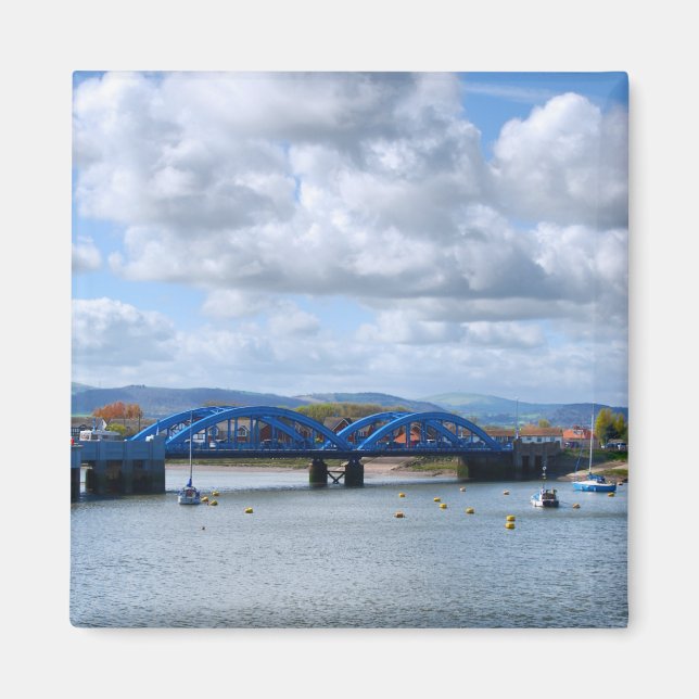 Aimant Ponts bleu rythme (Devant)