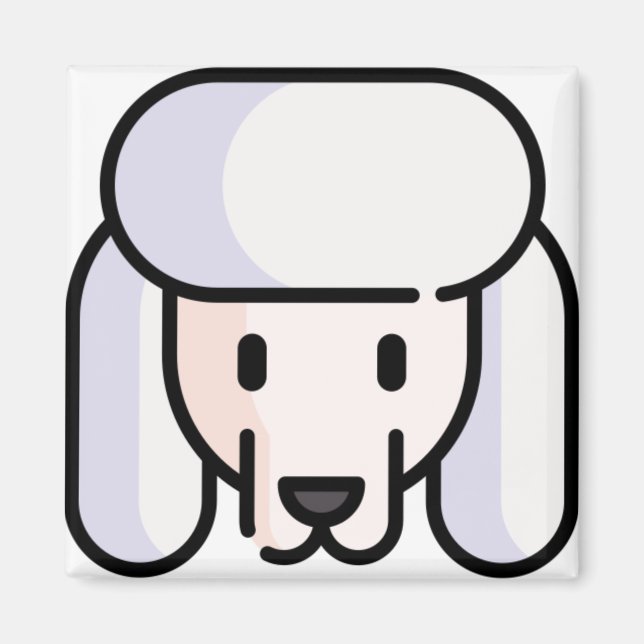 Aimant Poodle (Devant)