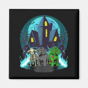 Aimant Poodles Halloween Squelette Zombie Chien Caniche N