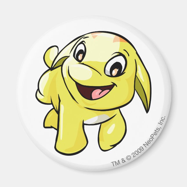 Aimant Poogle jaune (Devant)