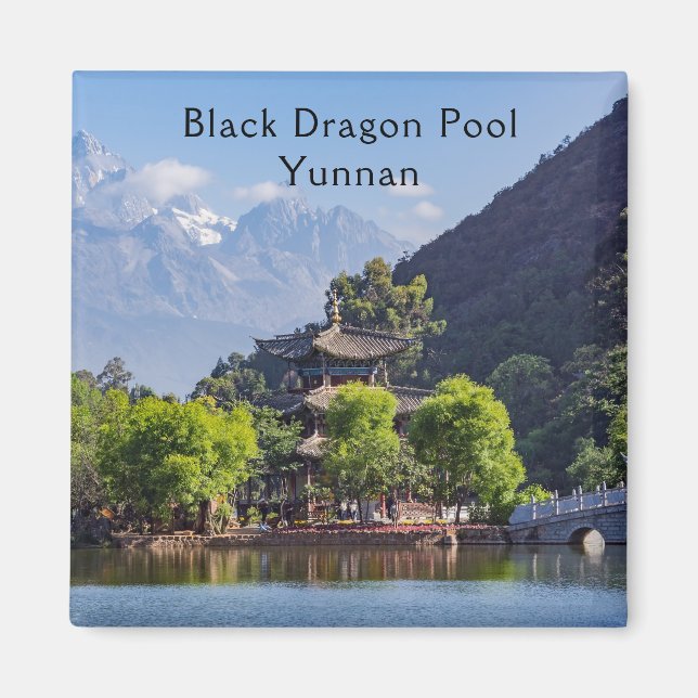 Aimant Pool de dragons noirs - Yunnan, Chine (Devant)