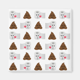 Aimant poop emoji et papier de toilette