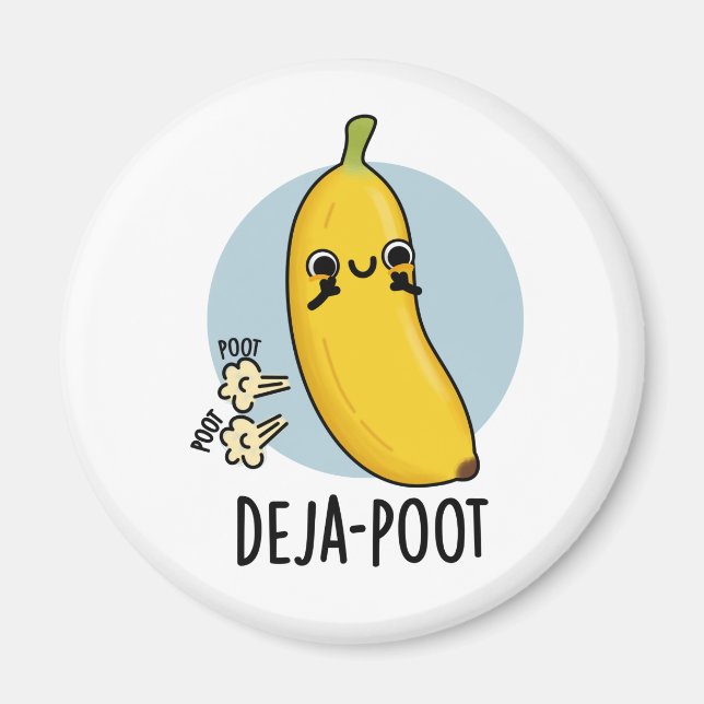 Aimant Poot de deja Funny Banana Double Pun de panier (Devant)