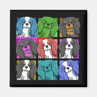 Aimant Pop Art Cavalier King Charles Spaniel