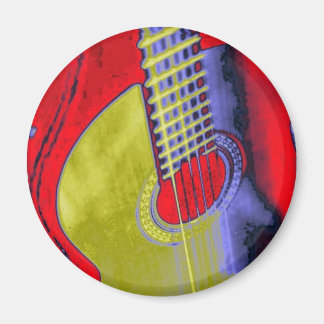Aimant Pop Art Guitare