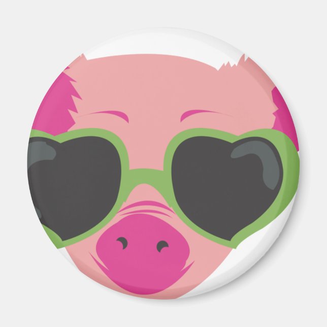 Aimant Pop art Piggy (Devant)