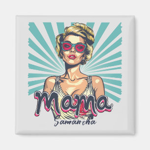 Aimant Pop Art Retro Personnalisé (7)