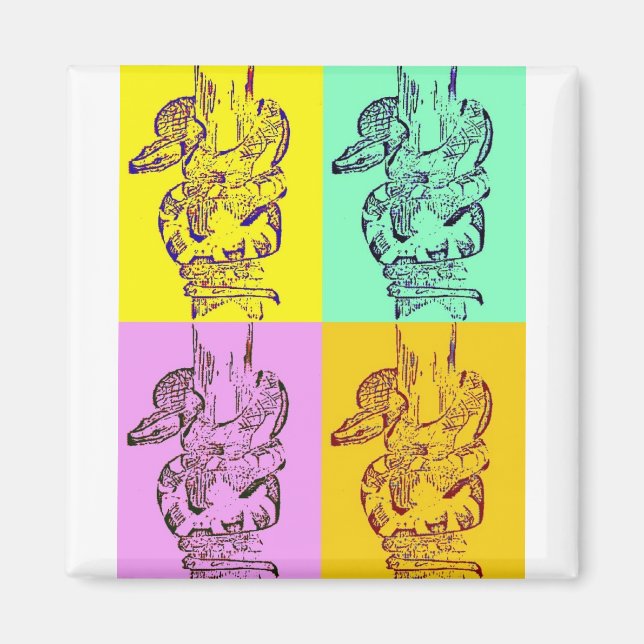 Aimant Pop Art Snakes (Devant)