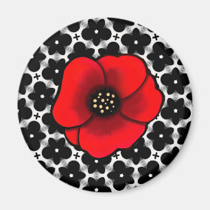 Aimant Pop Garden Poppy Floral