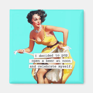 Aimant Pop Ouvrir une bière à midi