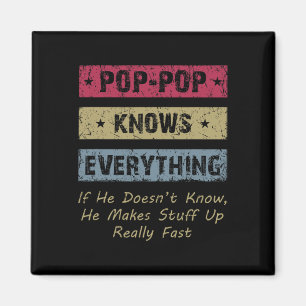 Aimant Pop-pop sait tout s'il ne sait pas; t connaître po