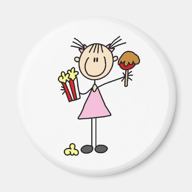 Aimant Popcorn Et Pomme Caramel À L'Aimant Fair (Devant)