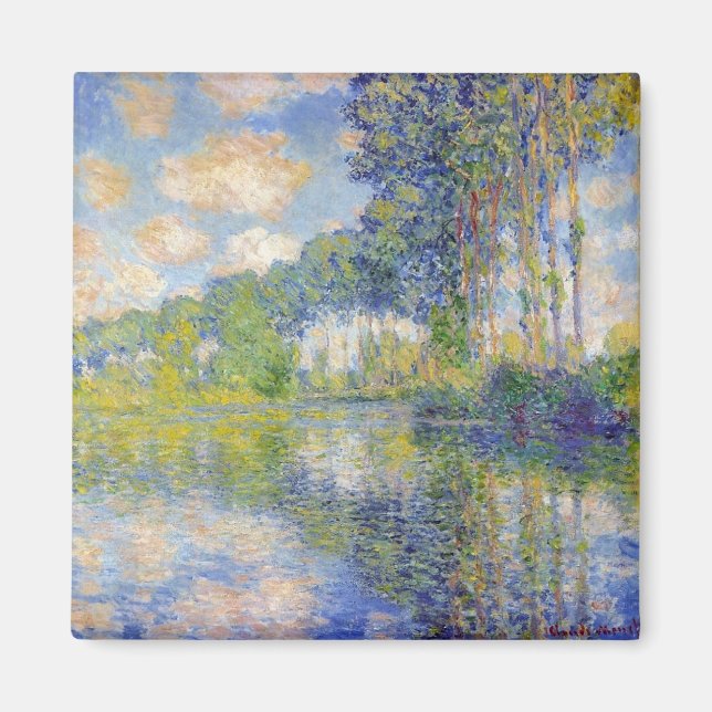 Aimant Poplaires sur l'Epte (par Claude Monet) (Devant)