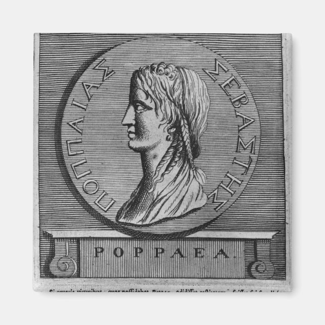 Aimant Poppaea Sabina, gravure d'après un roman (Devant)