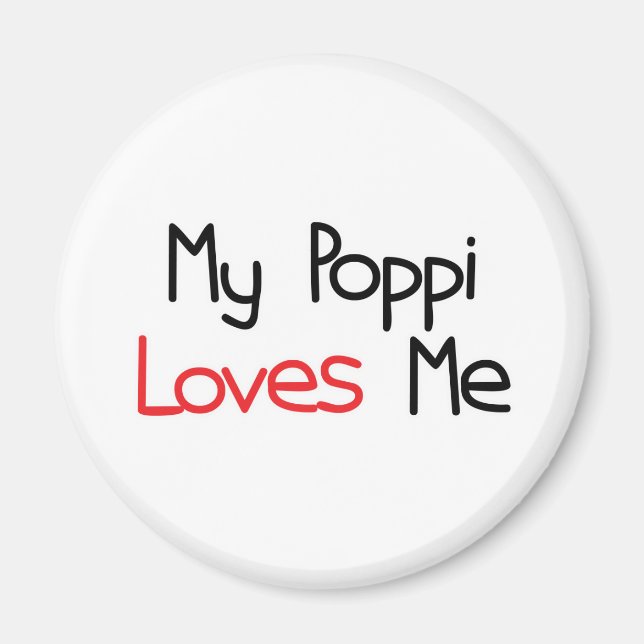 Aimant Poppi m'aime (Devant)